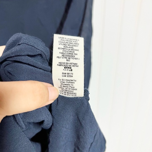 Free People City Lights Navy Blue Tank Top Medium M - Picture 9 of 9